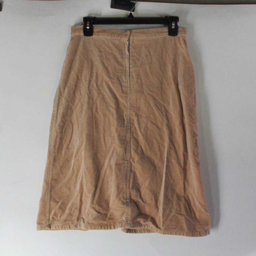 Katayone Adeli Women's Velour Style Camel Skirt Size 6